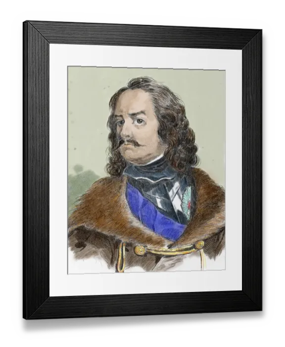 Framed Print : Peter I Alexeievitch the Great (1672-1725) Framed Print : Peter I Alexeievitch the Great (1672-1725)