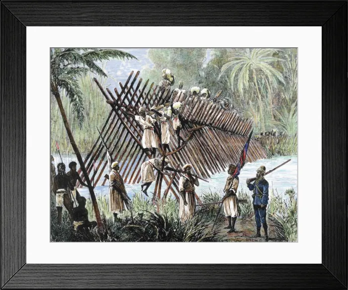 Framed Print : Cameron, Verney Lovett (1844-1894). British traveler and exp Framed Print : Cameron, Verney Lovett (1844-1894). British traveler and exp