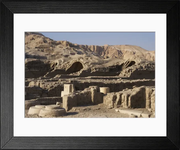 Framed Print : Ramesseum. Temple area designed to barns or warehouses. Luxo Framed Print : Ramesseum. Temple area designed to barns or warehouses. Luxo
