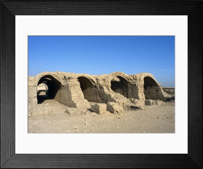 Framed Print : Ramesseum. Temple area designed to barns or warehouses. Luxo Framed Print : Ramesseum. Temple area designed to barns or warehouses. Luxo