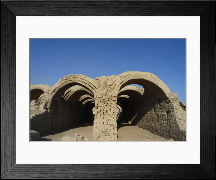 Framed Print : Ramesseum. Temple area designed to barns or warehouses. Luxo Framed Print : Ramesseum. Temple area designed to barns or warehouses. Luxo