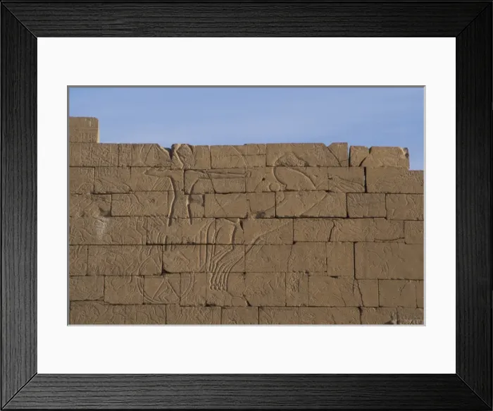Framed Print : Ramesseum. Pharaoh in a chariot during a battle. Relief. Egy Framed Print : Ramesseum. Pharaoh in a chariot during a battle. Relief. Egy