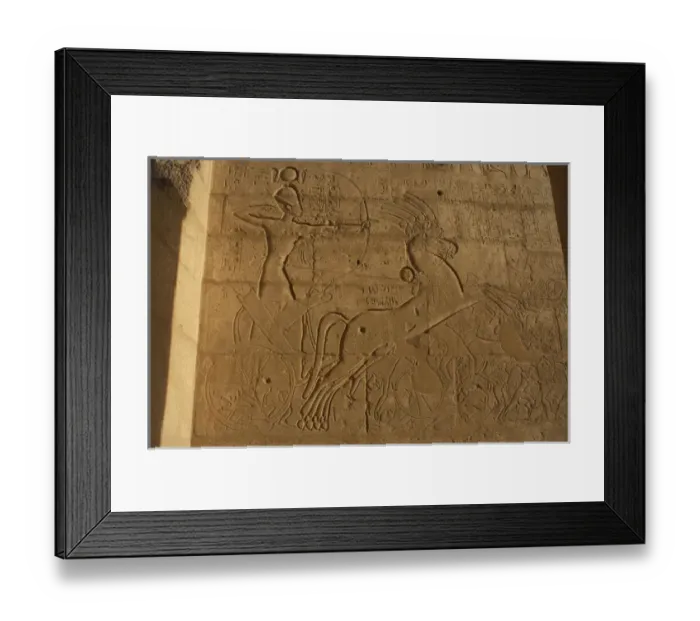 Framed Print : Battle of Kadesh (1274 B. C. ). Ramses II in his chariot. Rame Framed Print : Battle of Kadesh (1274 B. C. ). Ramses II in his chariot. Rame