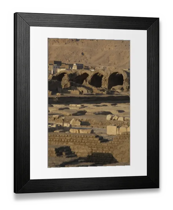 Framed Print : Ramesseum. Temple area designed to barns or warehouses. Luxo Framed Print : Ramesseum. Temple area designed to barns or warehouses. Luxo