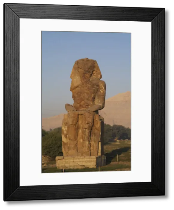Framed Print : Colossi of Memnon. Western colossus. Luxor. Egypt Framed Print : Colossi of Memnon. Western colossus. Luxor. Egypt
