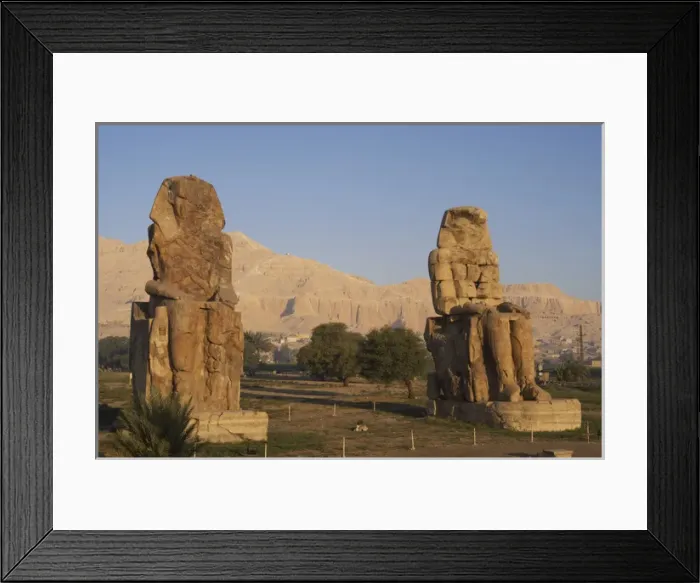 Framed Print : Colossi of Memnon. Luxor. Egypt