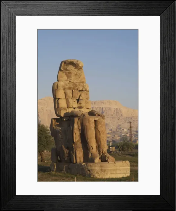Framed Print : Colossi of Memnon. Eastern colossus. Luxor. Egypt Framed Print : Colossi of Memnon. Eastern colossus. Luxor. Egypt