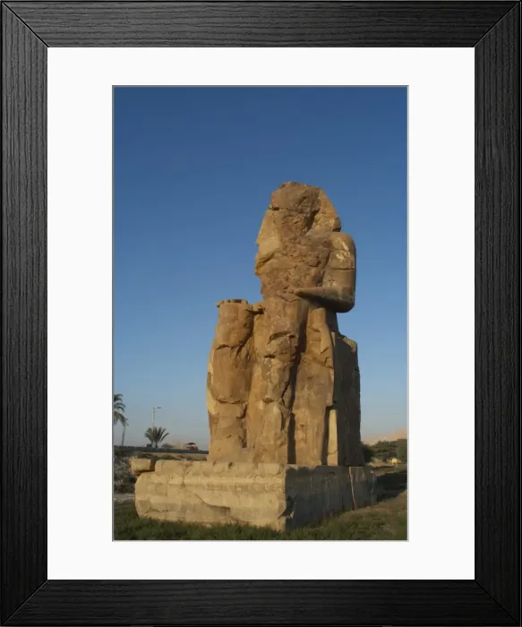 Framed Print : Colossi of Memnon. Western colossus. Luxor. Egypt Framed Print : Colossi of Memnon. Western colossus. Luxor. Egypt