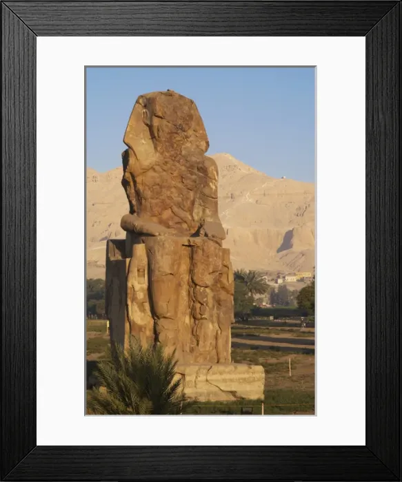 Framed Print : Colossi of Memnon. Western colossus. Luxor. Egypt Framed Print : Colossi of Memnon. Western colossus. Luxor. Egypt