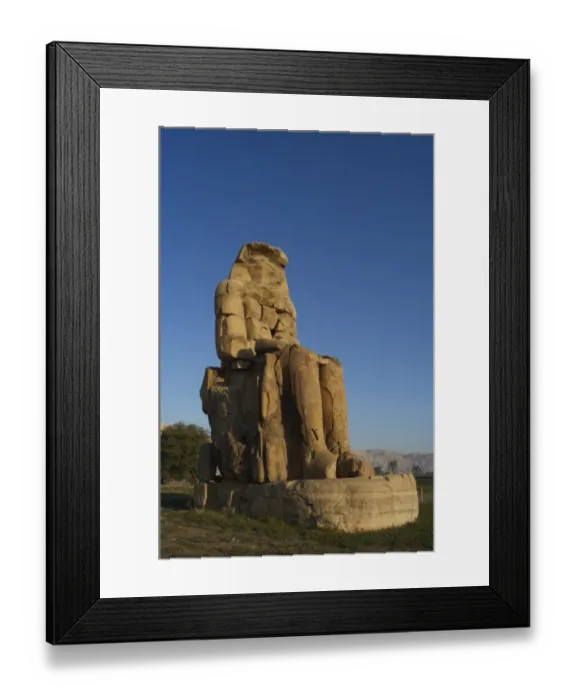 Framed Print : Colossi of Memnon. Eastern colossus. Luxor. Egypt Framed Print : Colossi of Memnon. Eastern colossus. Luxor. Egypt