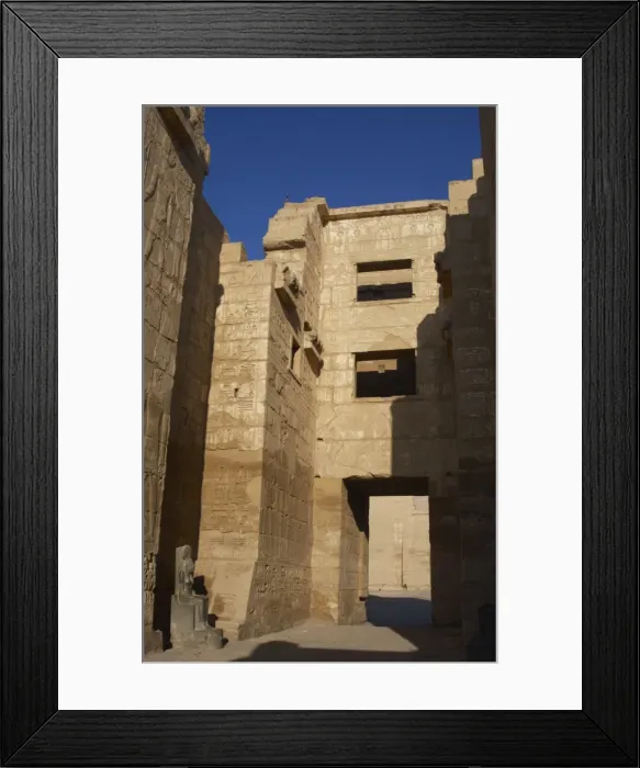 Framed Print : Temple of Ramses III. Entrance Framed Print : Temple of Ramses III. Entrance