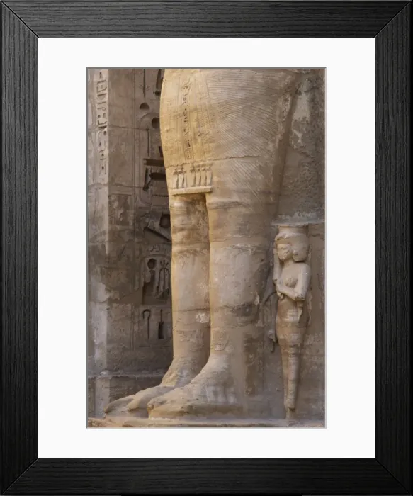 Framed Print : Temple of Ramses III. Great colossal statues of Ramses III d Framed Print : Temple of Ramses III. Great colossal statues of Ramses III d