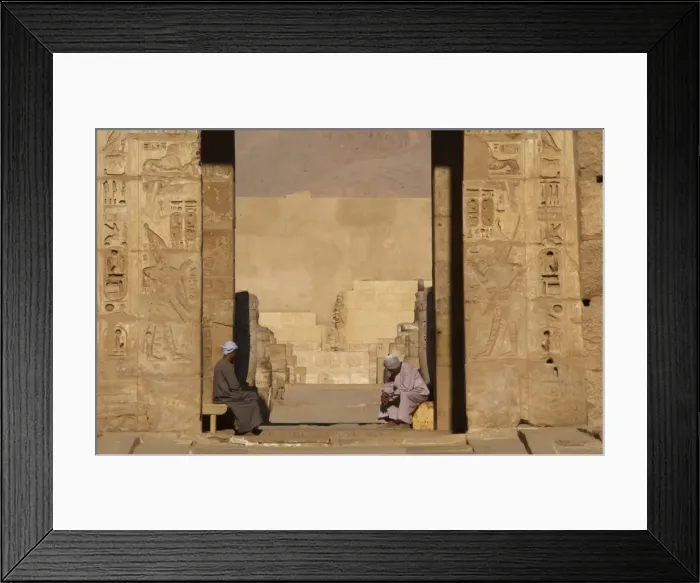 Framed Print : Keepes in the mortuary temple of Ramses III. Egypt Framed Print : Keepes in the mortuary temple of Ramses III. Egypt
