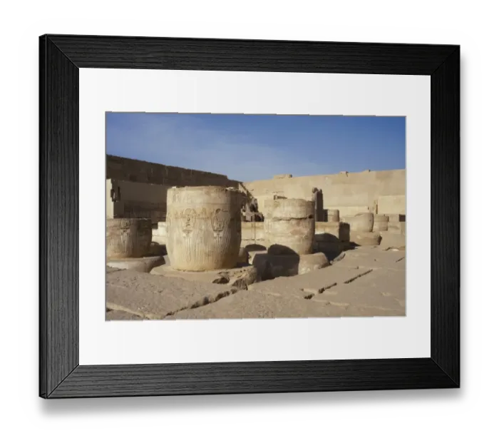 Framed Print : Temple of Ramesses III. Ruins. Egypt Framed Print : Temple of Ramesses III. Ruins. Egypt