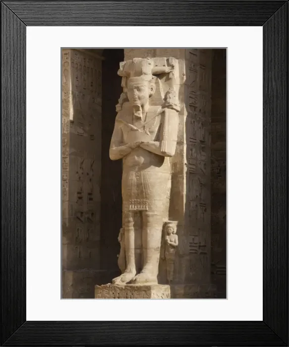 Framed Print : Temple of Ramses III. Great colossal statues of Ramses III d Framed Print : Temple of Ramses III. Great colossal statues of Ramses III d
