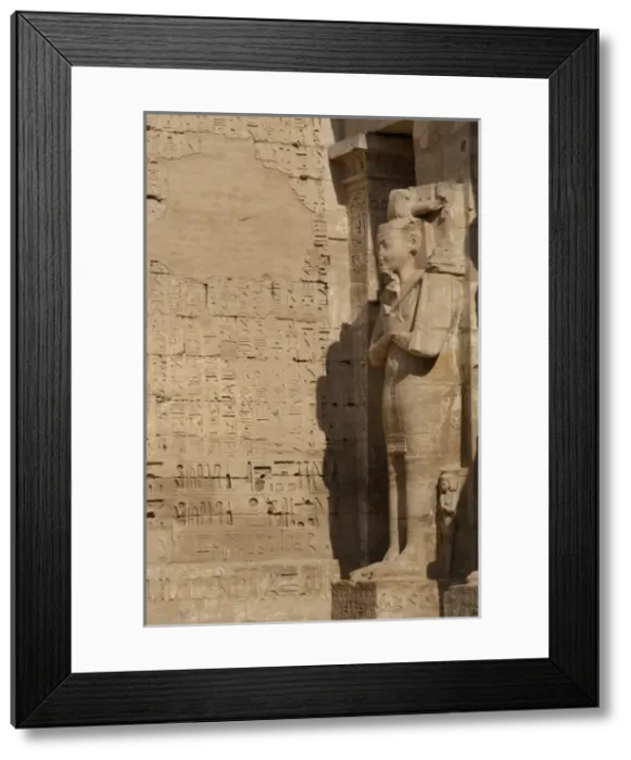 Framed Print : Temple of Ramses III. Great colossal statues of Ramses III d Framed Print : Temple of Ramses III. Great colossal statues of Ramses III d