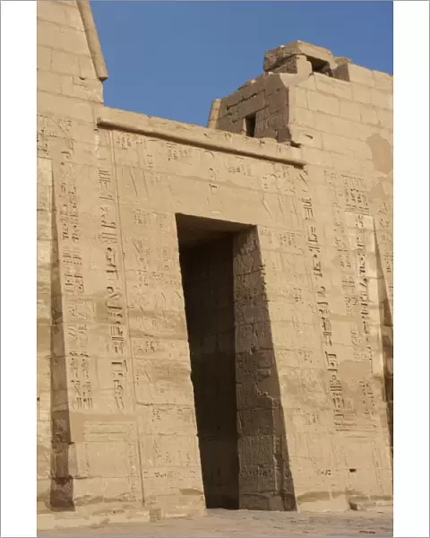 Temple of Ramses III. Entrance. Egypt