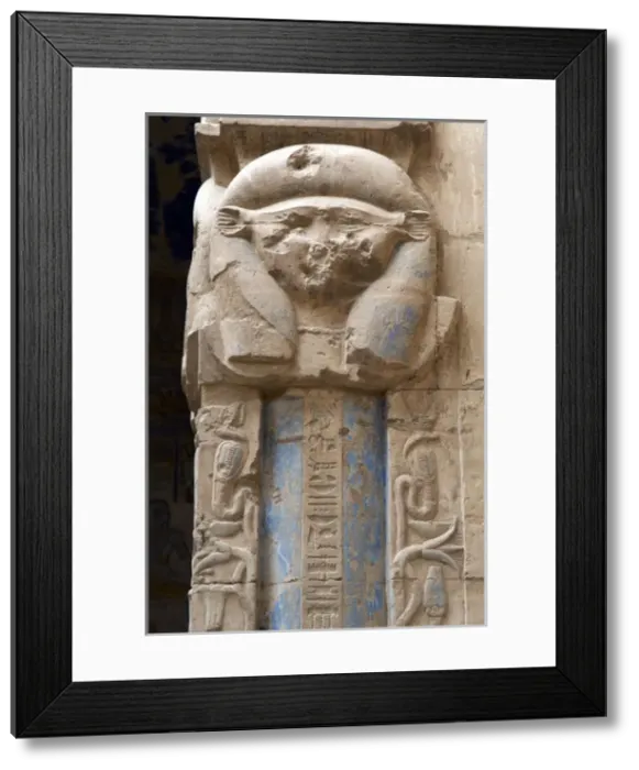 Framed Print : Valley of the Artisans. Temple of Hathor and Maat. Goddess H Framed Print : Valley of the Artisans. Temple of Hathor and Maat. Goddess H