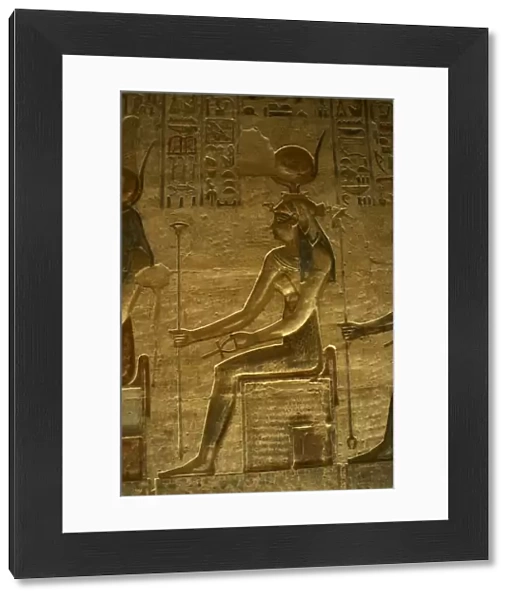 Ptolemaic temple of Hathor and Maat. Hathor. Seated figure