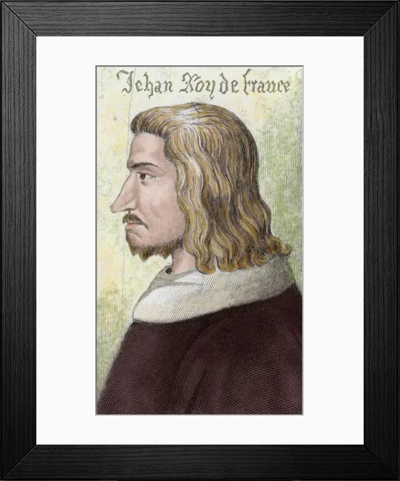Framed Print : John II the Good (1319-1364). King of France (1350-1364) Framed Print : John II the Good (1319-1364). King of France (1350-1364)