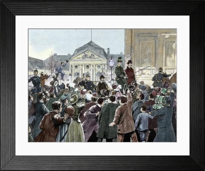 Framed Print : Popular ovation to the Prince Bismarck on having stayed away Framed Print : Popular ovation to the Prince Bismarck on having stayed away
