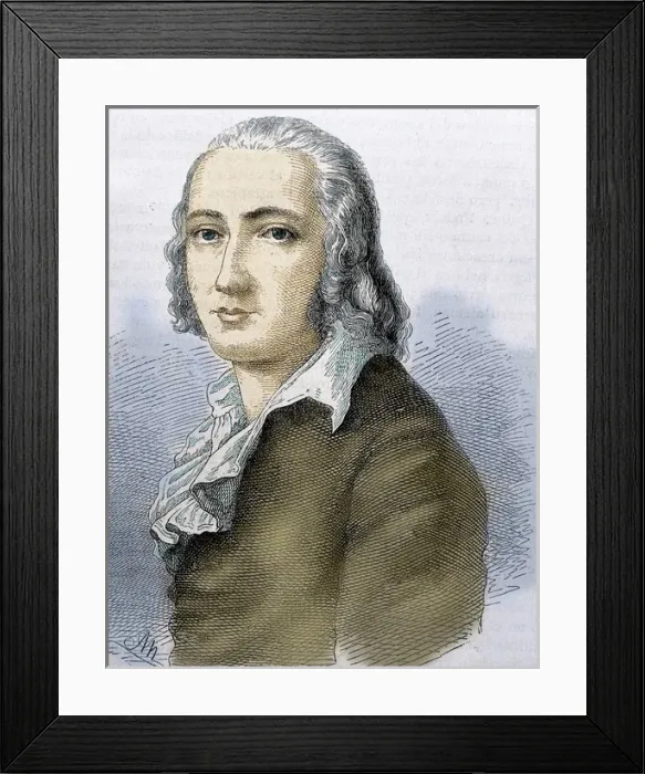 Framed Print : Holderlin, Friedrich (1770-1843). German lyric poet Framed Print : Holderlin, Friedrich (1770-1843). German lyric poet
