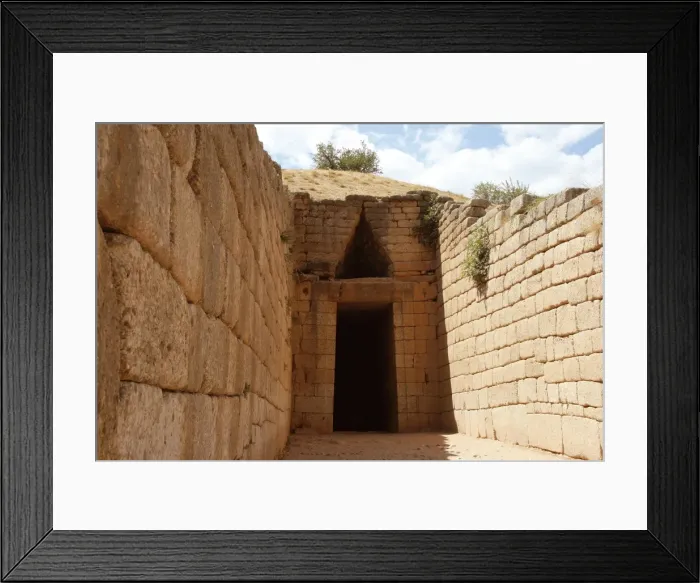 Framed Print : Mycenaean civilization. Mycenae. Treasury of Atreus or Tomb Framed Print : Mycenaean civilization. Mycenae. Treasury of Atreus or Tomb