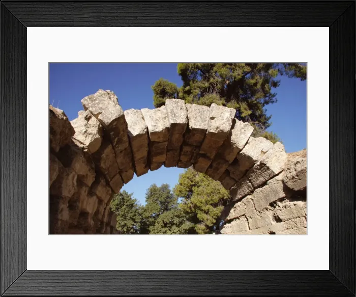 Framed Print : Greek Art. Sanctuary of Olympia. Entrance to olympic stadium Framed Print : Greek Art. Sanctuary of Olympia. Entrance to olympic stadium