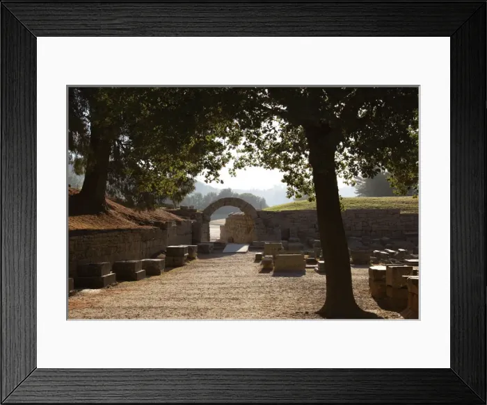 Framed Print : Greek Art. Sanctuary of Olympia. Entrance to olympic stadium Framed Print : Greek Art. Sanctuary of Olympia. Entrance to olympic stadium