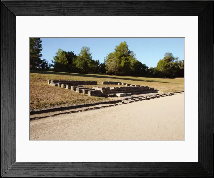 Framed Print : Greek Art. Sanctuary of Olympia. The ancient olympic Stadium Framed Print : Greek Art. Sanctuary of Olympia. The ancient olympic Stadium