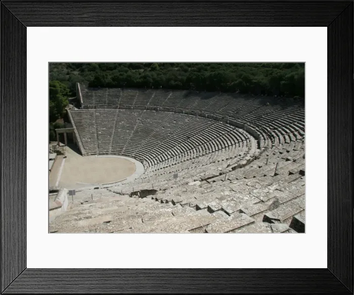 Framed Print : Greek Art. Epidaurus Theater. Peloponnese. Greece Framed Print : Greek Art. Epidaurus Theater. Peloponnese. Greece