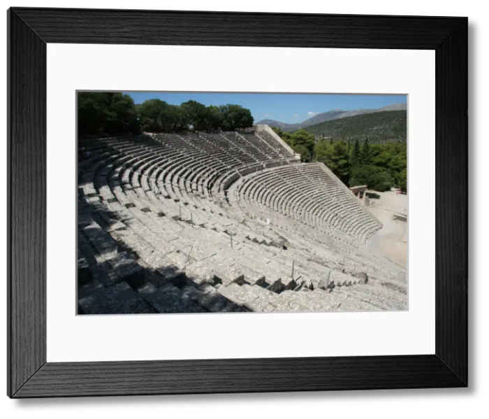 Framed Print : Greek Art. Epidaurus Theater. Peloponnese. Greece Framed Print : Greek Art. Epidaurus Theater. Peloponnese. Greece