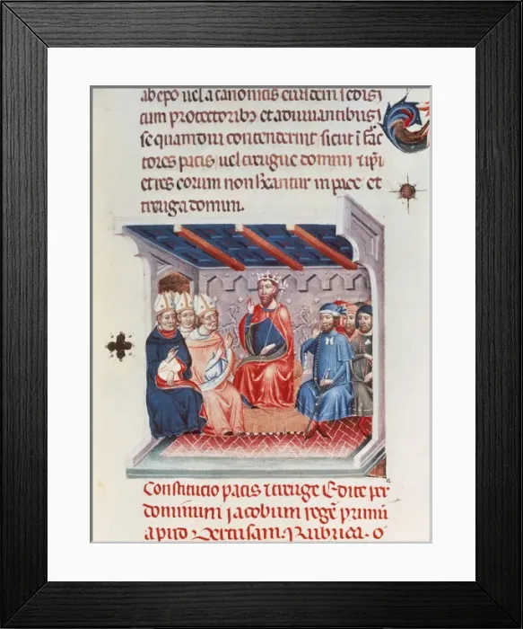 Framed Print : Libro Verde of Barcelona. Peace and Truce Assembly, held in Framed Print : Libro Verde of Barcelona. Peace and Truce Assembly, held in