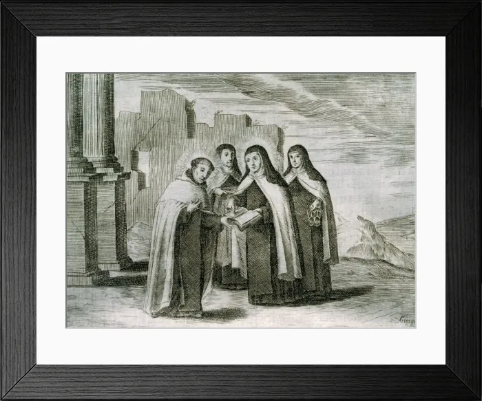 Framed Print : Saint Teresa of A?vila and Saint John of the Cross Framed Print : Saint Teresa of A?vila and Saint John of the Cross