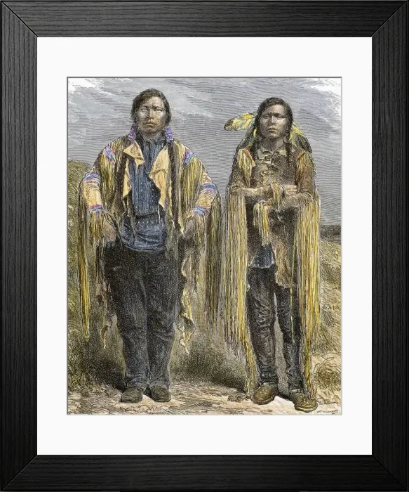 Framed Print : American Indians. Ute people Framed Print : American Indians. Ute people