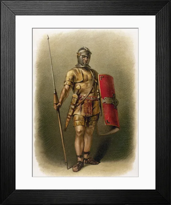 Framed Print : Roman legionarty. Engraving Framed Print : Roman legionarty. Engraving