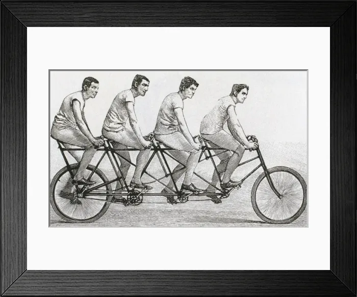 Framed Print : Tandem bicycle Framed Print : Tandem bicycle