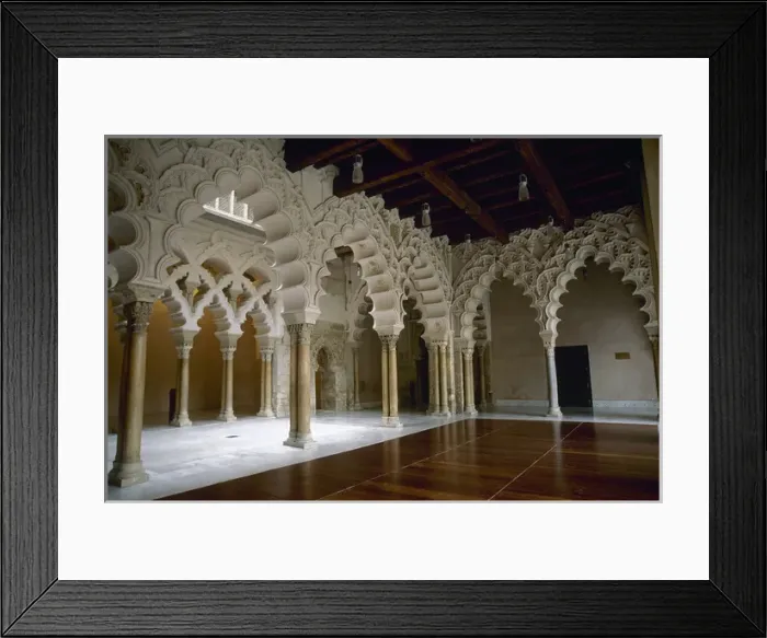 Framed Print : Aljaferia Palace. Courtyard of St. Elizabeth. Detail. Zarago Framed Print : Aljaferia Palace. Courtyard of St. Elizabeth. Detail. Zarago
