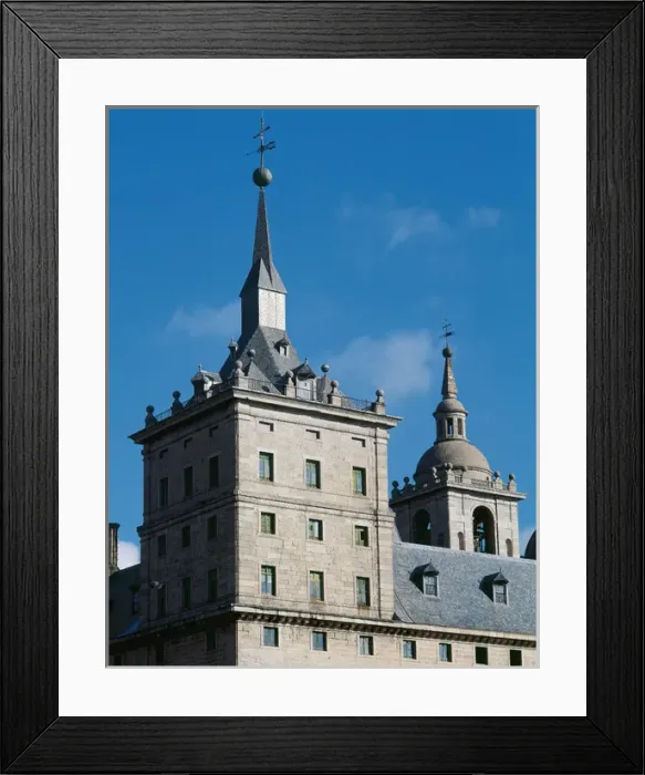 Framed Print : Monastery of El Escorial. Tower-spire. San Lorenzo de El Esc Framed Print : Monastery of El Escorial. Tower-spire. San Lorenzo de El Esc