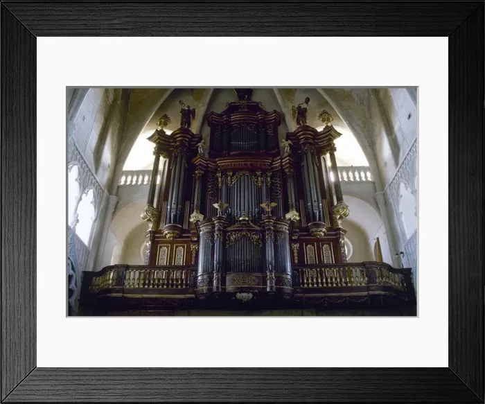 Framed Print : Organ of the Church of Santa Maria Maggiore, built around 18 Framed Print : Organ of the Church of Santa Maria Maggiore, built around 18