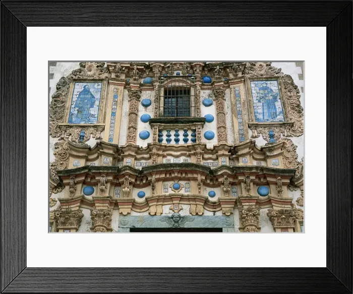 Framed Print : Baroque Art. St. Bartholomews Church, Detail of the Baroque Framed Print : Baroque Art. St. Bartholomews Church, Detail of the Baroque