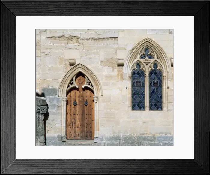Framed Print : Gothic art. Monastery of Santa Maria de Poblet. Cistercian O Framed Print : Gothic art. Monastery of Santa Maria de Poblet. Cistercian O