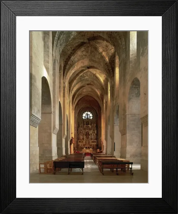 Framed Print : Church of the Monastery of Santes Creus. Interior Framed Print : Church of the Monastery of Santes Creus. Interior