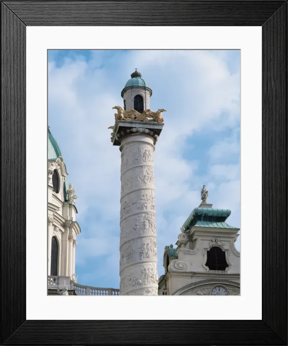 Framed Print : Karlskirche or Church of St. Charles Borromeo (1716-1737) Framed Print : Karlskirche or Church of St. Charles Borromeo (1716-1737)