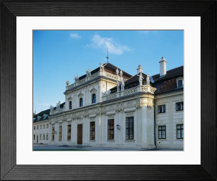 Framed Print : Belvedere Palace (Lower Belvedere)(1714-1716). Facade. Vien Framed Print : Belvedere Palace (Lower Belvedere)(1714-1716). Facade. Vien