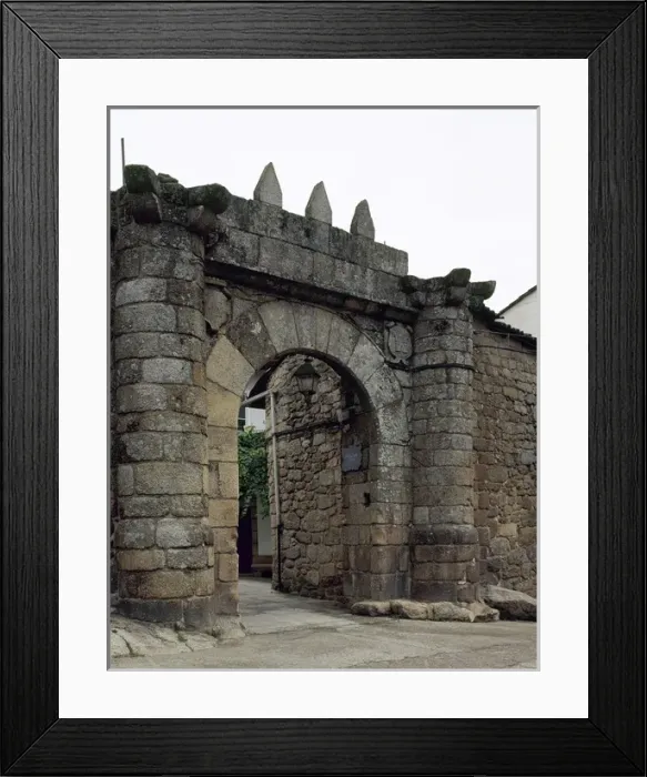 Framed Print : Spain. Galicia. Ribadavia. Entrance to the Jewish quarter Framed Print : Spain. Galicia. Ribadavia. Entrance to the Jewish quarter