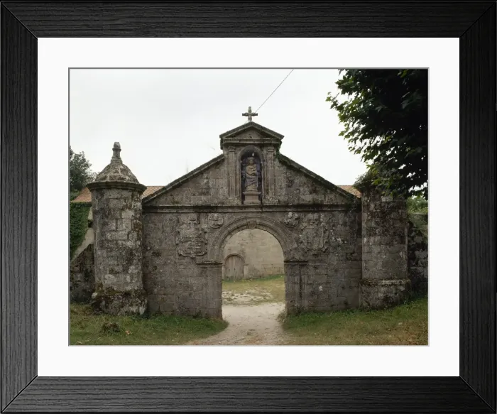 Framed Print : Spain. Galicia. Melon. Cistercian monastery of St. Mary. Ent Framed Print : Spain. Galicia. Melon. Cistercian monastery of St. Mary. Ent