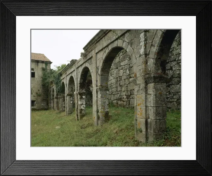 Framed Print : Spain. Galicia. Melon. Cistercian monastery of St. Mary. Arc Framed Print : Spain. Galicia. Melon. Cistercian monastery of St. Mary. Arc