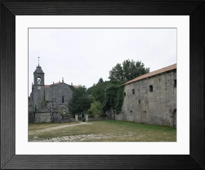 Framed Print : Spain. Galicia. Melon. Cistercian monastery of St. Mary. Chur Framed Print : Spain. Galicia. Melon. Cistercian monastery of St. Mary. Chur