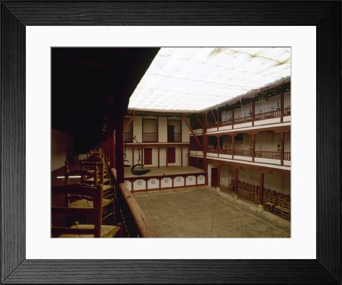 Framed Print : Open Air Comedy theater (Corral de Comedias) (16th and 17th Framed Print : Open Air Comedy theater (Corral de Comedias) (16th and 17th